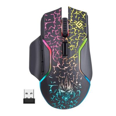 Mysz Bezprzewodowa Defender ONESHOT GM-067 Optyczna 3200dpi Czarna RGB AKUMULATOR 7 Przycisków Gaming