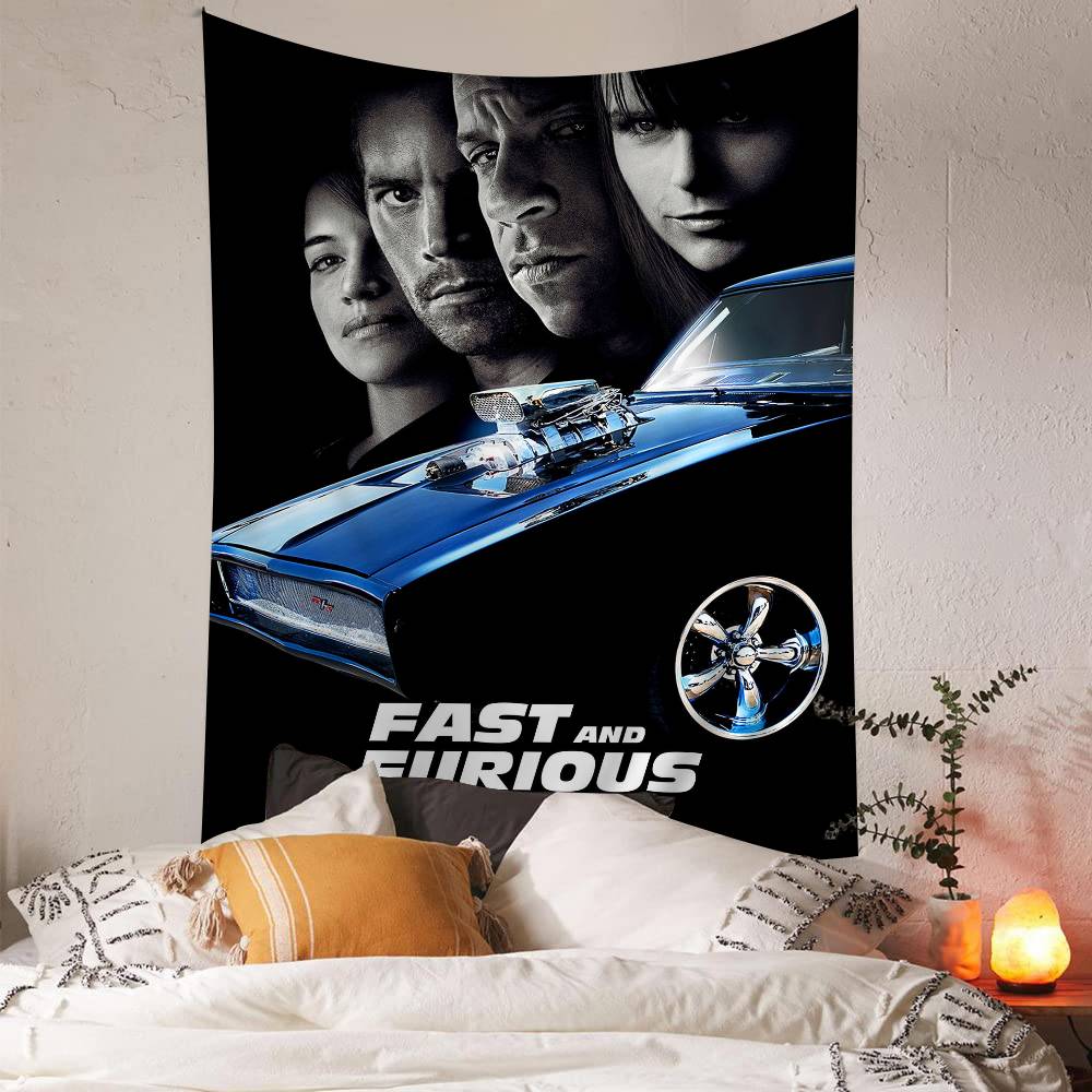 Film Fast Furious Hängendes Bohème-Wandteppich Hängendes Tarot Hippie Wandteppiche Schlafsaal Japanischer Wandteppich