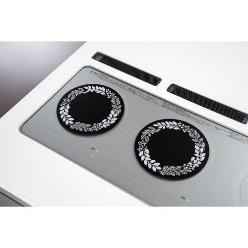 Alphamic IH Stovetop Glass Stain-Resistant Plates, Matte Brown, Approx. 22cm Diameter, Non-Stick, Scratch-Resistant, Easy-to-Read Power Indicator, Lea