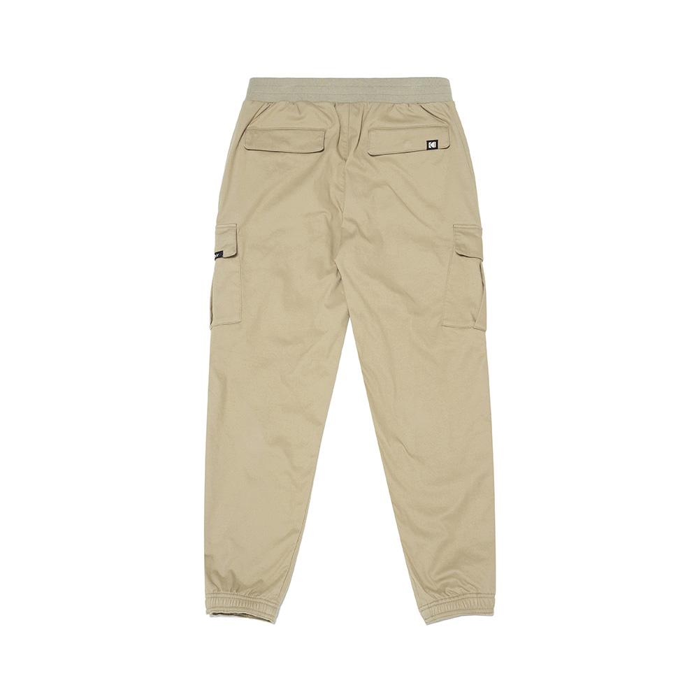 KODAK Essentials Woven Debonding Brushed Slim Cargo Jogger Pants Beige
