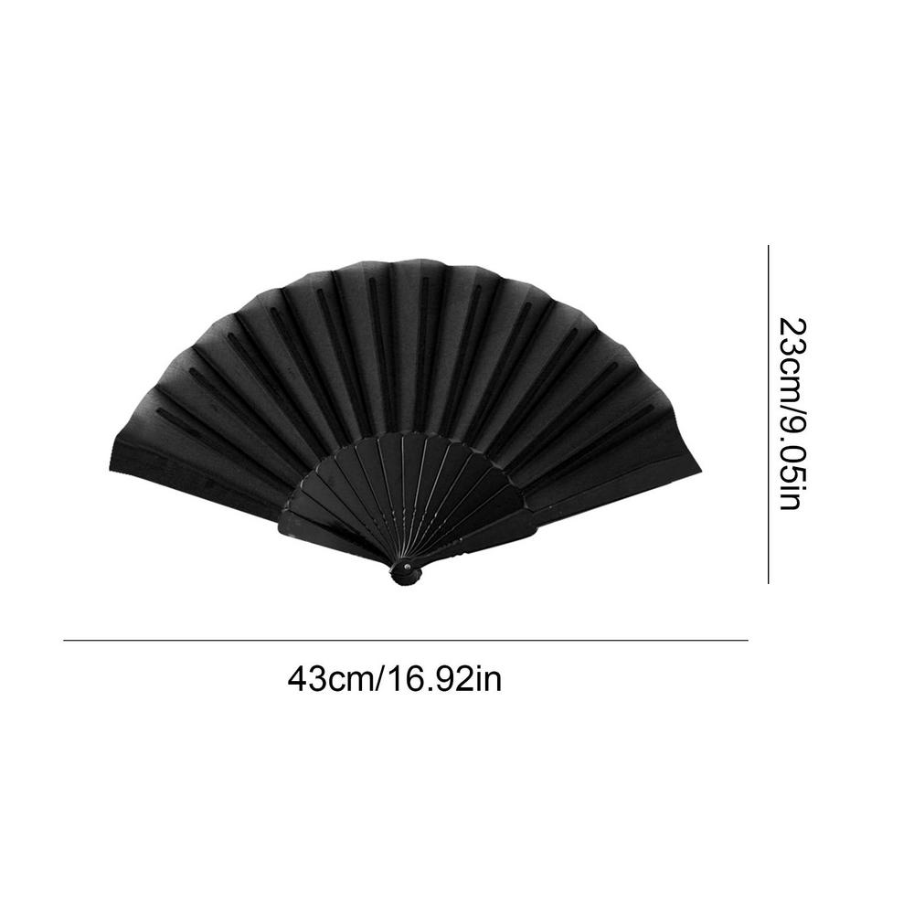 Plastic Bone Dance Fan Tai Chi Fan Yoga Kung Fu Performance Hand Folding Stage Fan Chinese Chinoiserie Wedding Party Decor