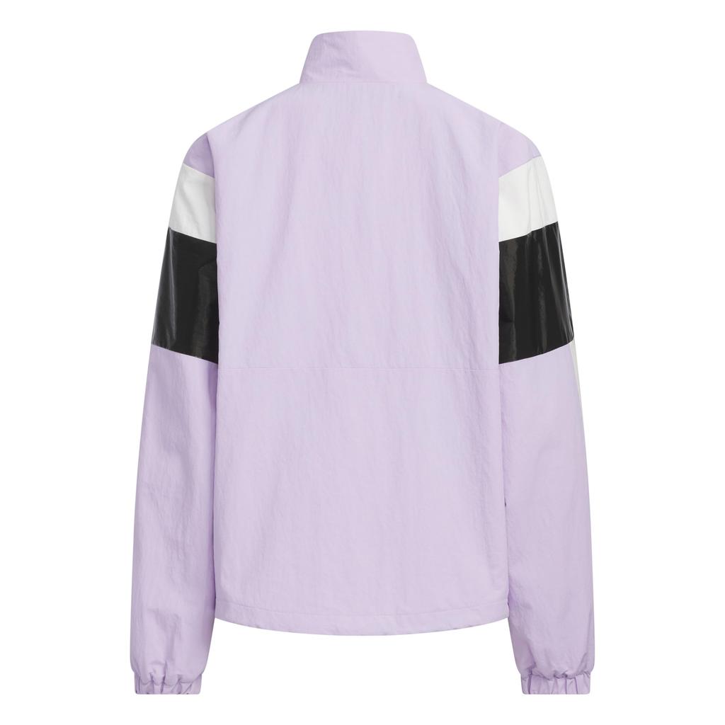 Adidas GP Woven Powder Plum Velikost 140 Dětská bunda, Dívčí, WU048, (JZ8677),