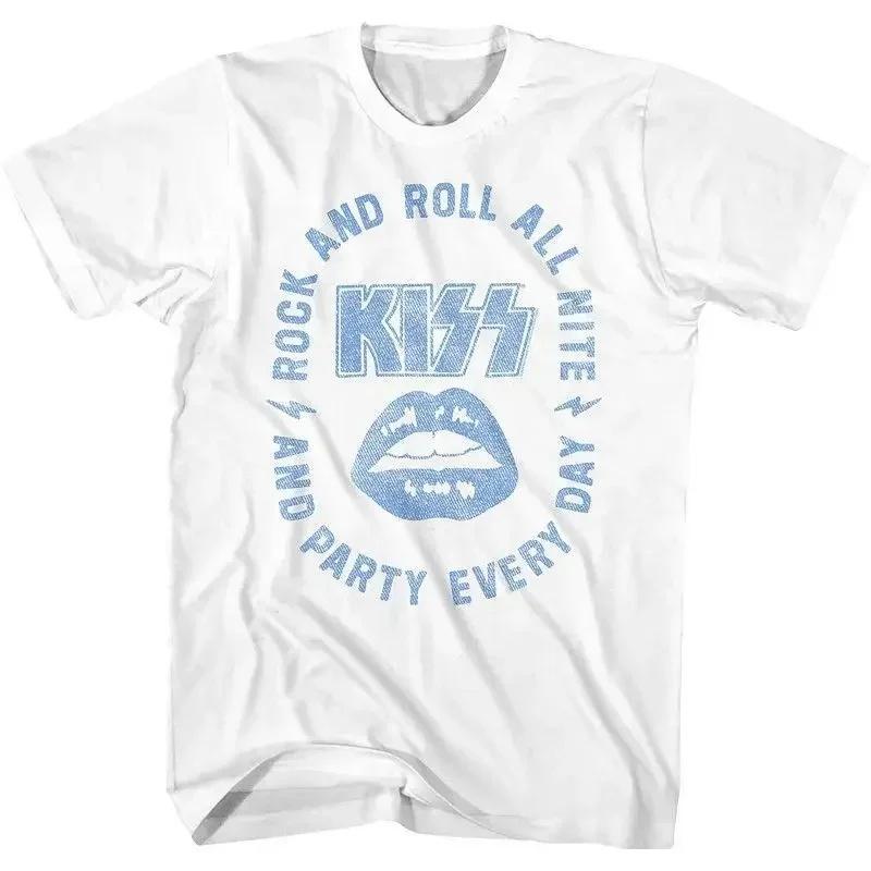 Tričko Kiss Band Pánské Dámské Módní Tričko Bavlněné Tričko Kisss Topy Trička Pánské Volnočasové Hudební Rockové Camisetas Hombre Zábavné Topy