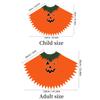 New Halloween Luminous Cloak Role Playing Stage Party Performance Festival Costume Pumpkin Cloak With Hat For Adults Kids