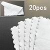 20pcs/Set White Microfiber Car Glass Coating Cleaning Waxing Cloths Soft Thin