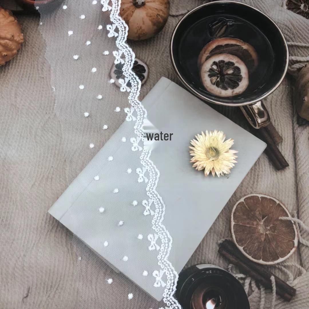 

Сетчатое кружево Лолита бант Молочный шелк Домашний декор и аксессуар для женской одежды