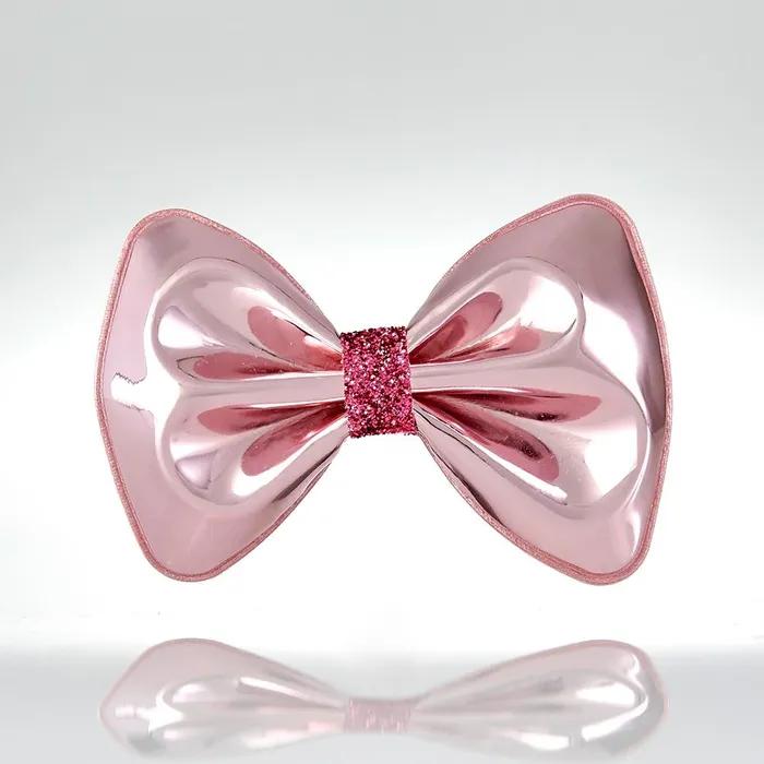 Shining Ribbon Hair Clip Pink
