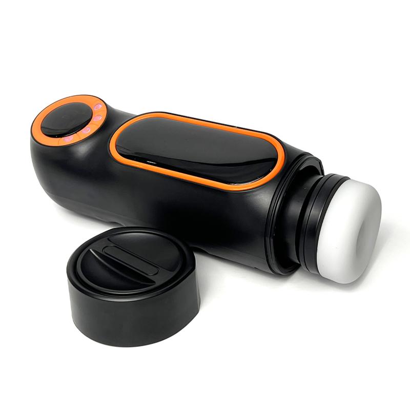 New 5 In 1 Retractable Automatic Masturbator Sucking Vibration Heating Male Masturbation Cup Vaginal Oral Sex Machine Sex Toys with LED Display