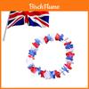 Ghirlanda Floreale Rosso Bianco Blu Vibrante Bandiera Inglese Per Celebrazioni Patriottiche