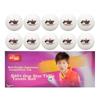 Sai Di 40+ One Star White, 1 Star Table Tennis Ball, ABS New Material, Sewn Ball, White (Pack of 10)