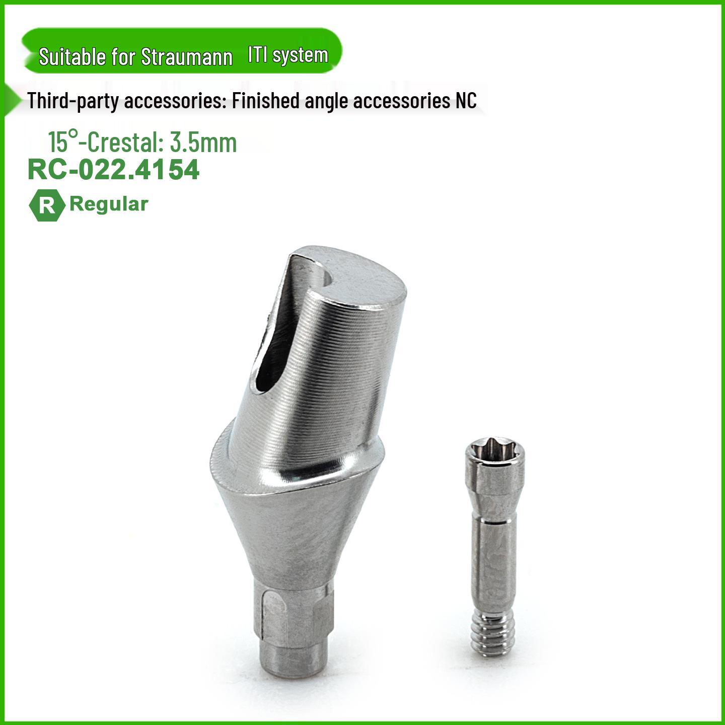 Straumann-Compatible Restoration Angle Base Implant Substitute Transfer Post Titanium Base