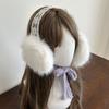 Ear Cap Lace Plush Earmuffs JK Headwear Warm Ear Muffs Soft Ear Mask  Female
