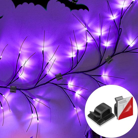 50 Stück Kabelclips Selbstklebend – Verstellbare Kabelbinder, Nylon, Schwarz, Für Kabelmanagement