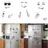 Removable Cartoon Smiley Face Fridge & Wall Magnet Sticker for Living Room & Bedroom Decor