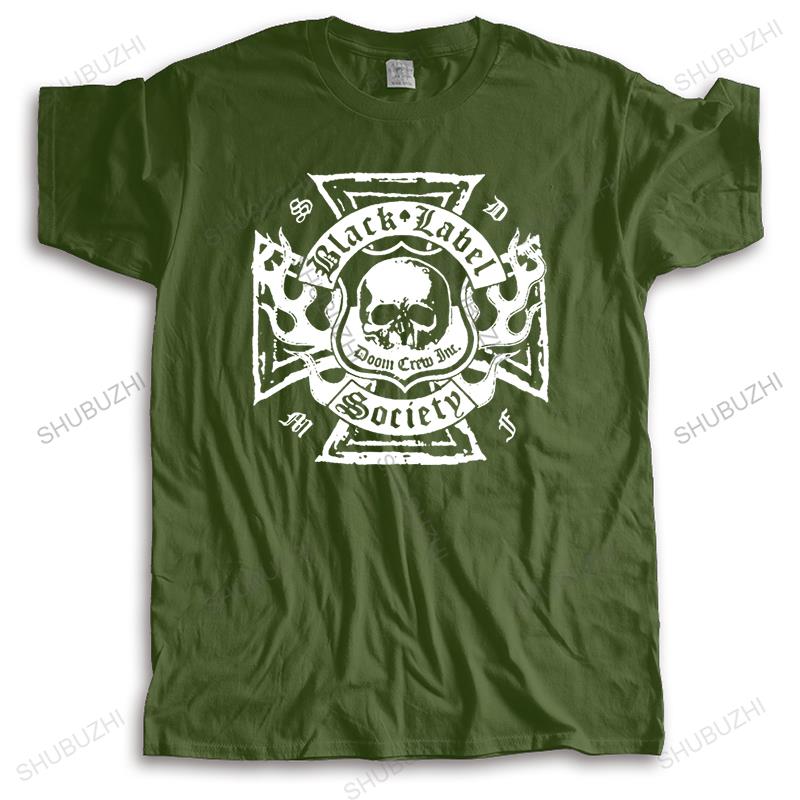 Summer Brand Tshirt Men Cotton T Shirt BLACK LABEL SOCIETY 2 FRUIT OF THE LOOM DTG Fashion Unisex printing Teeshirt