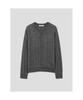8SECONDS Lightweight Cable Round Cardigan Ash