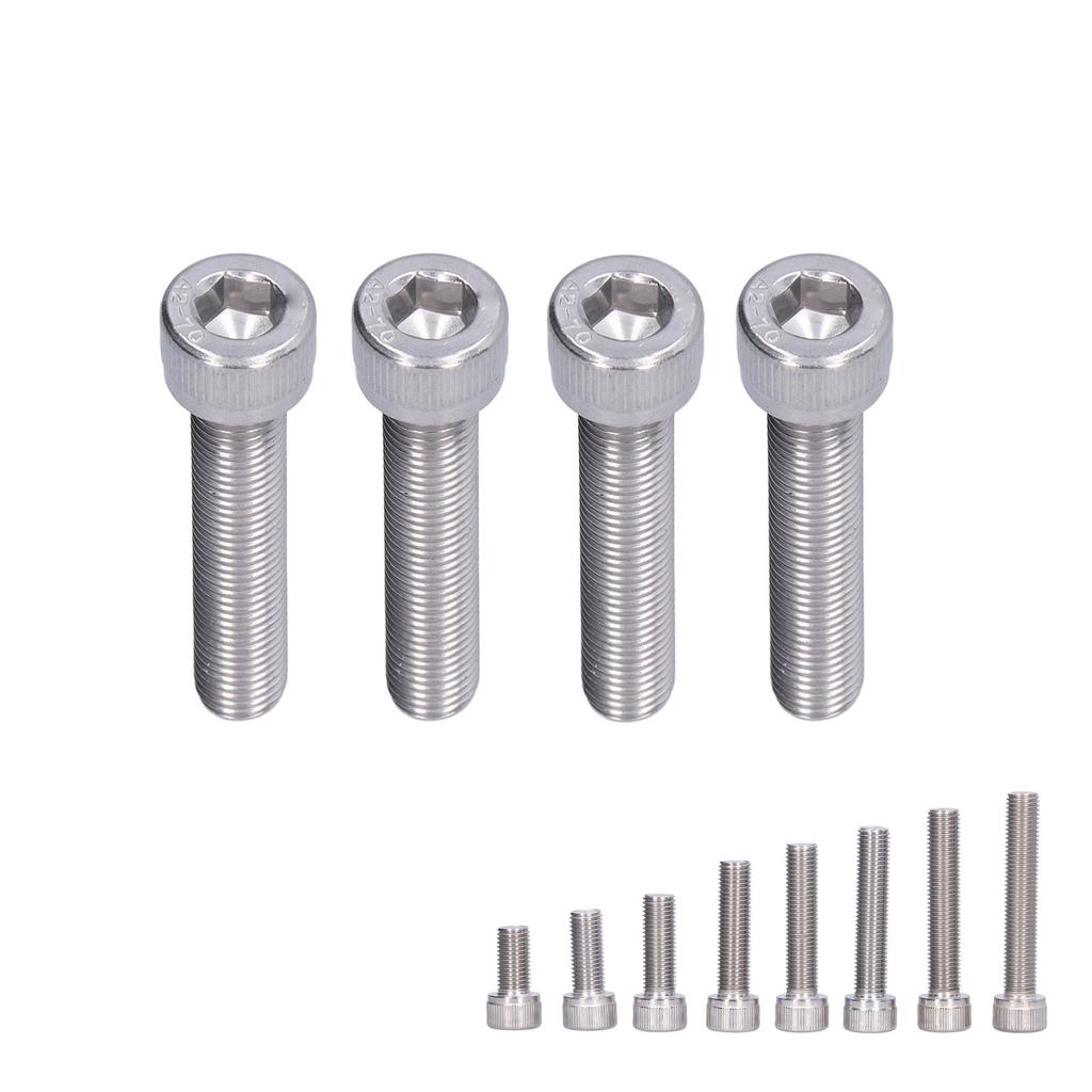Hex Bolt Socket  Screw A2 Stainless Steel 1.25mm Fine Pitch Fastener Hardware Fastener Hardware Stainless Steel Hex Bolt