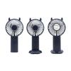 Tragbarer Handventilator mit 5 Geschwindigkeiten, LCD-Anzeige, Basis, Telefonhalter