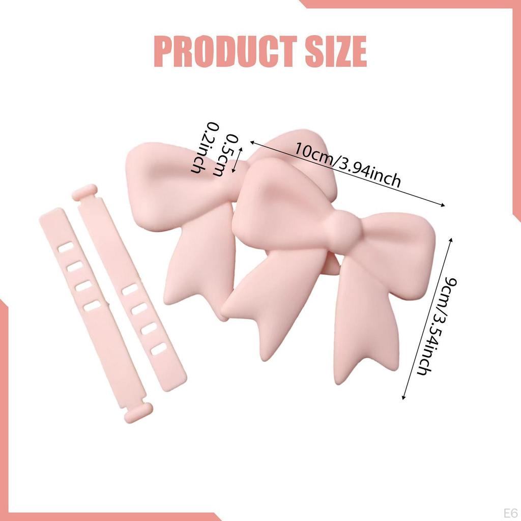 2Pcs Headphone Accessories Bow Decorations Cute Earphone Decoration Decorative Bowknots