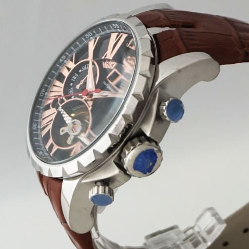 John Harrison J.H-033PB Big Balance Multifunction Automatic & Manual Winding Men's Watch