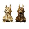 Brass Ornament Vintage Brass Delicately Crafted Desktop Dragon Hard Texture Home Crafts Desk Animal Decor 62*45mm