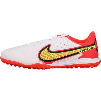 Tiempo Legend 9 TF Academy Slip Resistant Cushioning Abrasion Resistant Low Top Kids' Soccer Shoes White Red Kids' DA1328-176