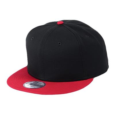 9FIFTY Blank Snapback Cap Black X Scarlet Free Size (57.5-61.5cm) [Parallel Import]