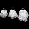 Santa Claus Beard Curly Fluffy Costume Adults/Kids Christmas Performance Santa Fake White Handlebar Mustache For Party NEW