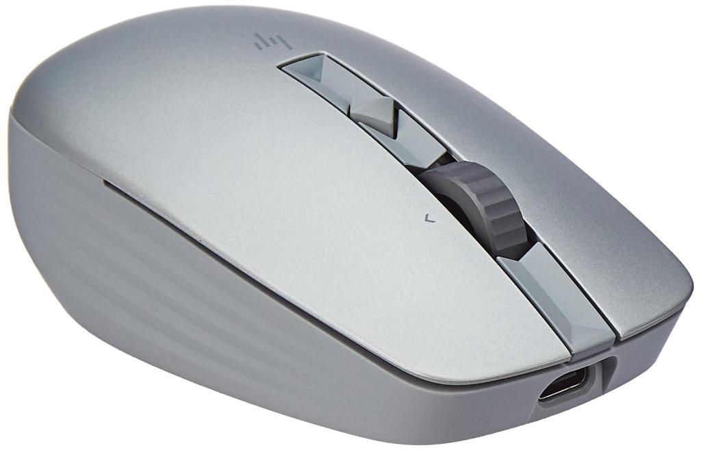 HP 710 Wiederaufladbare Kabellose Maus, Kompatibel mit und Unterstützt 3 und Umschaltbares Scrollrad, Leise, Bluetooth, Windows, Mac, ChromeOS, Geräte,