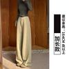 Women Fleece Lined Banana Wide Leg Casual Sports Pants 2026 Warm Straight Trousers