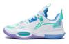 YOUNG Fabric Low Top Children's Basketball Shoes White Green YKBS024-3