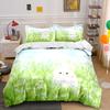 Cat-Themed Pastoral Art Set Soft Comfortable Duvet Cover Bedding Set Included 1*Duvet Cover & 2*Pillowcases, Gift