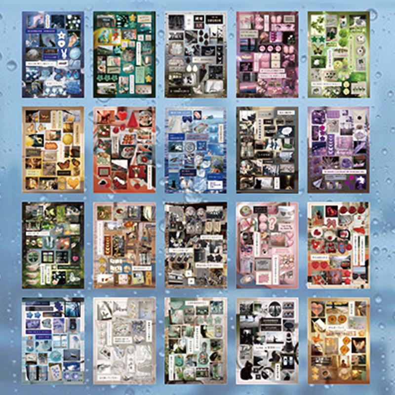 Sticker Book 20sheets/bag Japanese Die-Cut Stickers Scrapbooking Stationery DIY & Handbook Phone Case Notebook Decoration