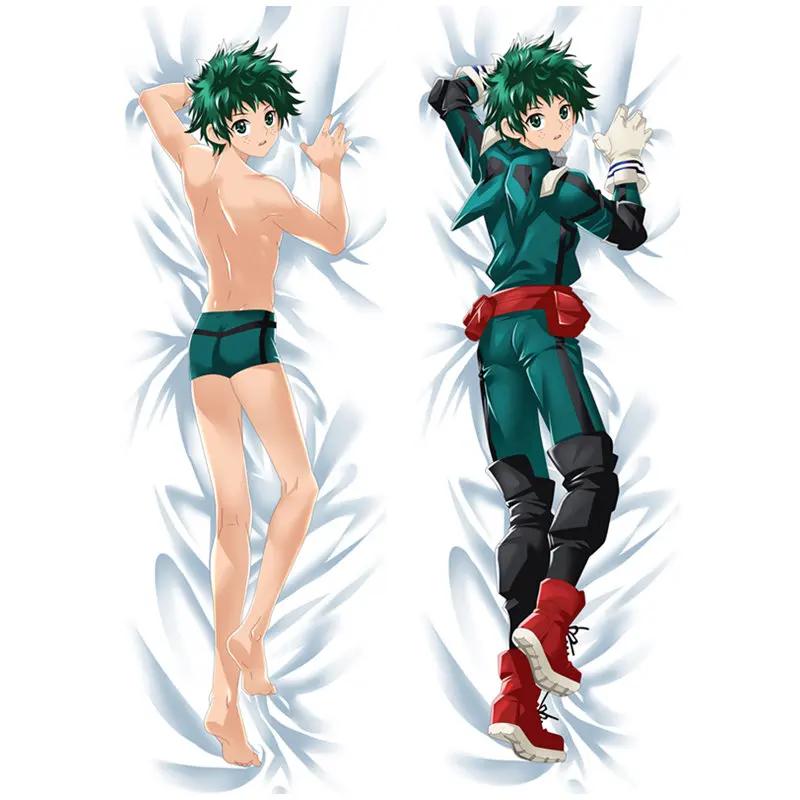 60x180cm Anime My Hero Academia Midoriya Izuku Todoroki Shoto Dakimakura Case Two-sided 3D Print Bed Hugging Body Pillow Covers