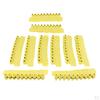 100 Pcs Blank Ear Tag for Pigs Cow Cattle Livestock, TPU, No Harm, Yellow