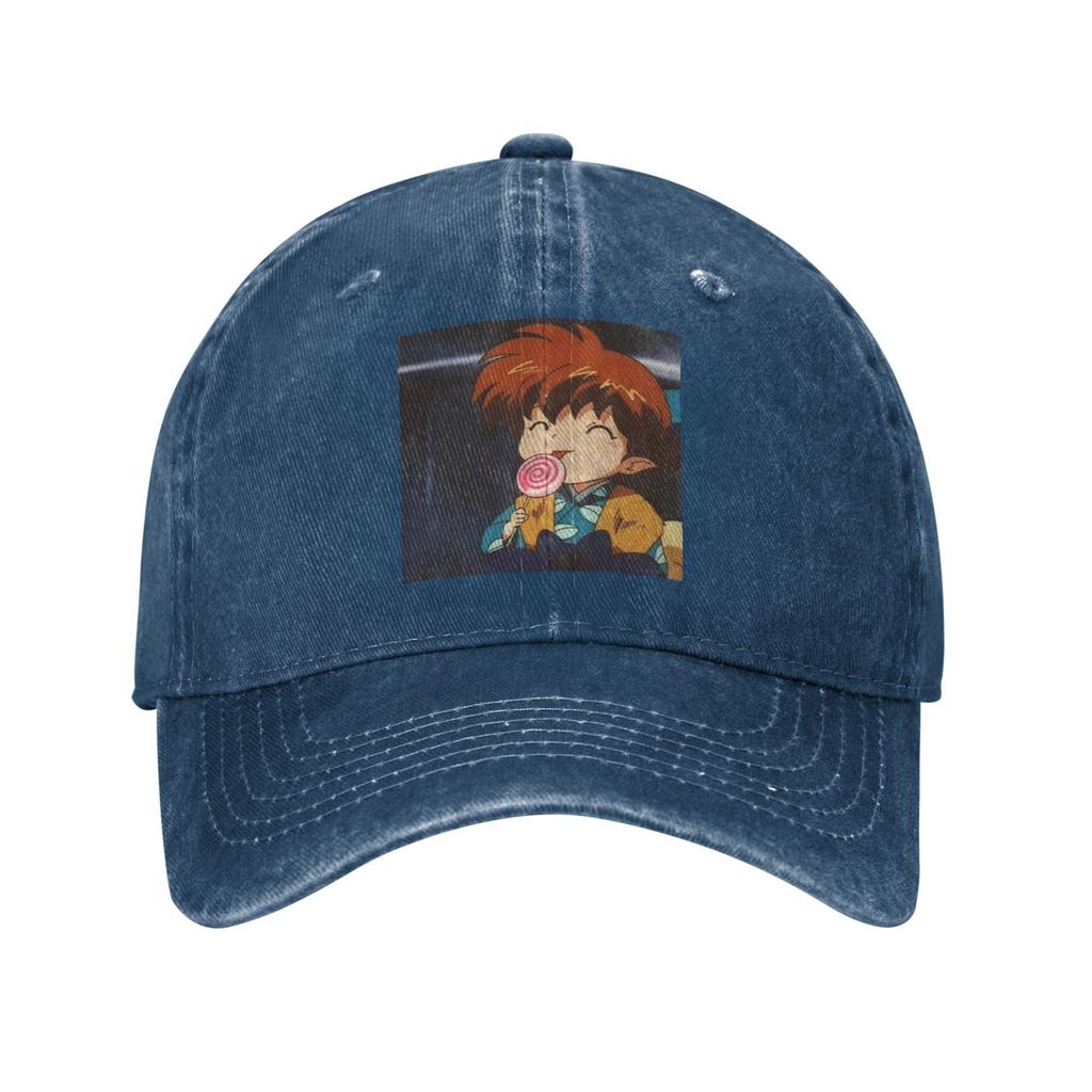 Anime Inuyasha Shippo Jeansstoff Kappe Lässige Baseballkappen Verstellbare Mütze Sommer Unisex Baseballkappen