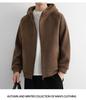Men's Double-Sided Coral Fleece Hooded Jacket - Autumn/Winter 2025 Style, Thickened and Warm for Outdoor Casual Wear