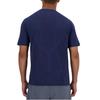 New Balance T Shirts Men's Blue Crew Neck Moderate Straight Fit MT41080-NNY