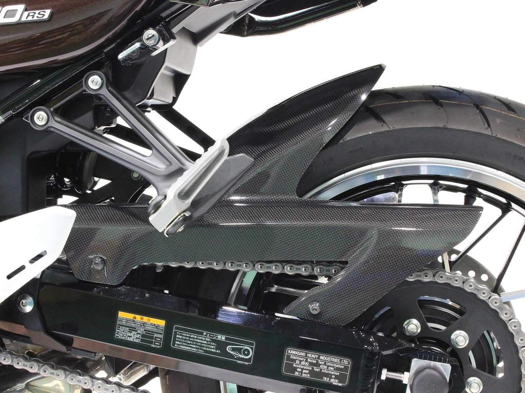 POSH FAITH Motorcycle Rear 13cm Long for Fender, Type, Carbon/Plain Weave, Z900RS/CAFE (2018-2025), 132039-CB