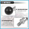 BULLSPANN 25mm Motorcycle Ball Mount Portable Tripod Ball Adapter for Rear View Mirror Screw