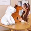 Simulation Sweaty Horse Little White Horse Doll Plush Toy Doll Children Sleeping Pony Doll Birthday Gift