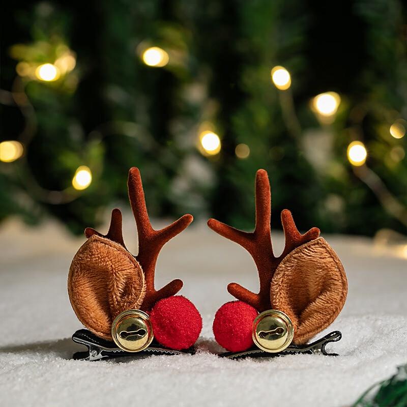 Cute Christmas Reindeer Antler Hair Clips