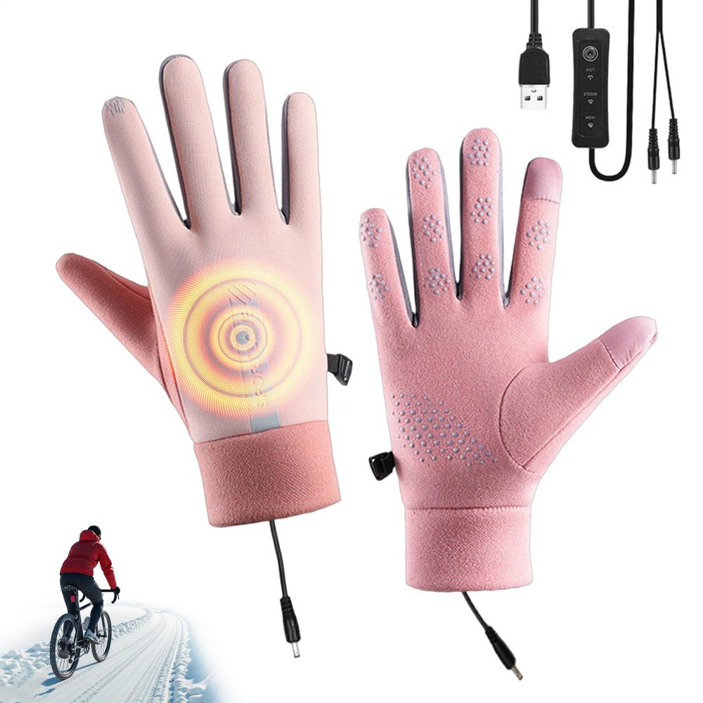 Heated Gloves Flexible Control USB Powered Warm Outdoor Sport USB Heating Gloves For Skiing Hiking Cycling Snowboarding Sledding