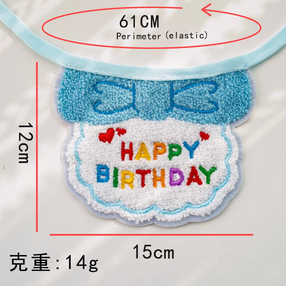 Pet Ins Wind Birthday Saliva Towel Cat Bib Scarf Dog Cat Hat