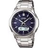 Casio Wave Ceptor WVA-M630D-2AJF Men's Silver Solar-Powered Radio-Controlled Watch (Official Japanese Product)