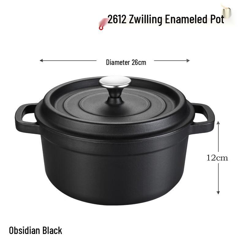 Triceratops Cast Iron Enamel Soup Pot