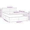 VidaXL Sommier à Lattes de Lit avec Matelas et LED, Lit Rembourré, Lit Double, Lit Adulte de Chambre à Coucher Intérieur, 3134459