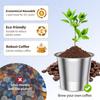Reusable Coffee K-Cup Filter  | Compatible with Ninja Coffee Machines & Capsule Makers | Universal Kcup Filter for Home/Office Daily Use