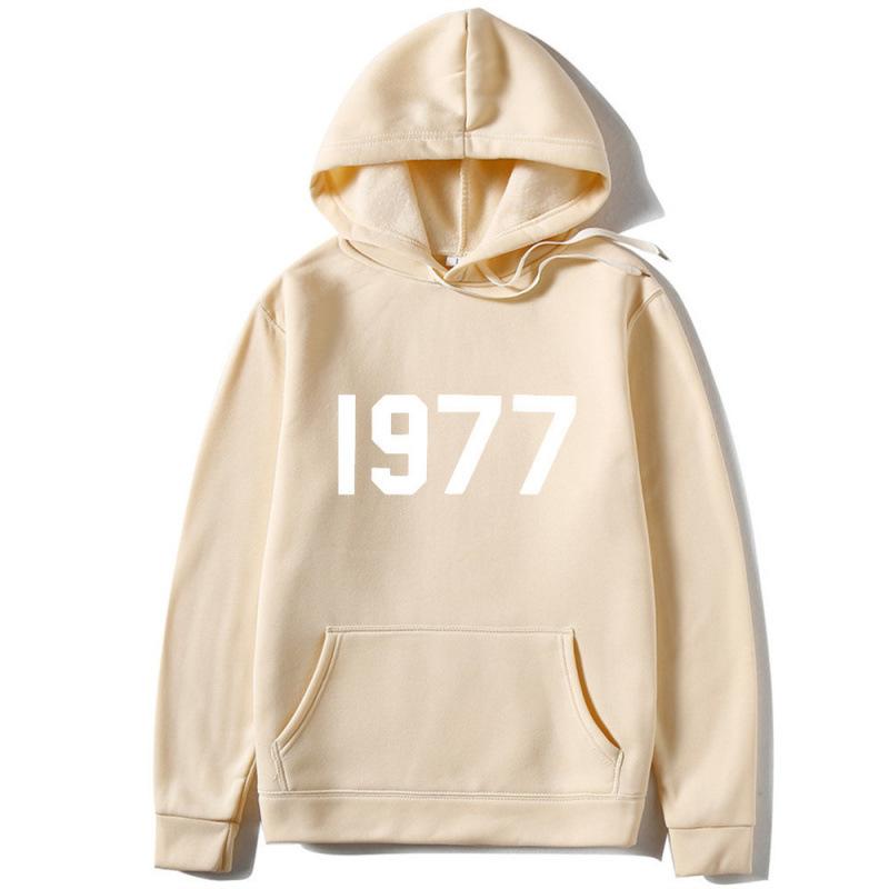High Street 1977 Trendy Brand Fashion Printed Hooded Sweater Men's and Women's Jacket Couples Sweatshirt