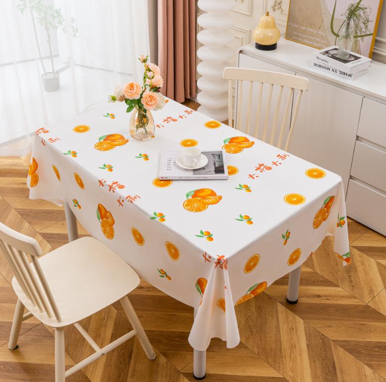 

Скандинавська термостійка водонепроникна ПВХ скатертина в клітинку - Без прання, маслостійка накладка на обідній стіл 137x90 cm